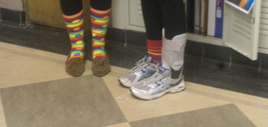 In+addition+to+wearing+socks%2C+students+were+encouraged+to+bring+socks+to+donate.