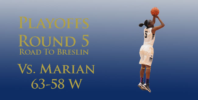 Girls basketball knocks off Marian, gets back to Breslin 