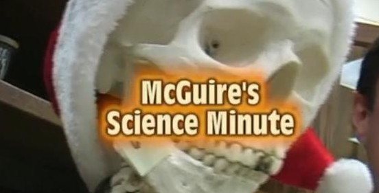 Science department offers McGuires Minute for succeeding on the ACT