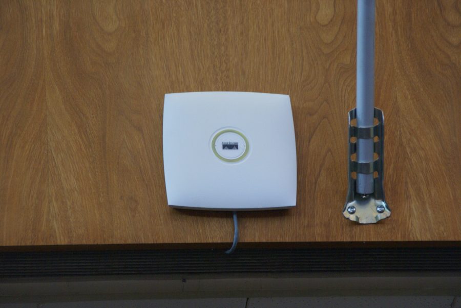 Teachers and students utilize this years revamped Wi-Fi system