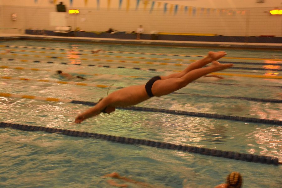 Boys swimming and diving wins first division meet