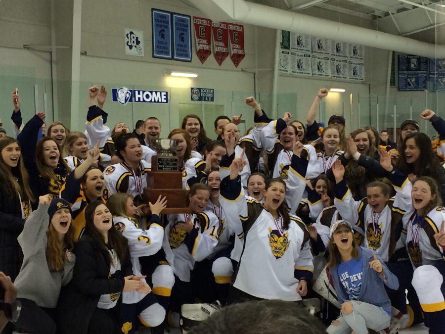 Girls hockey wins Division I state championship