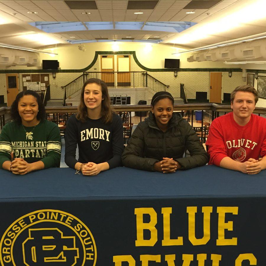 Four athletes sign letter of intent