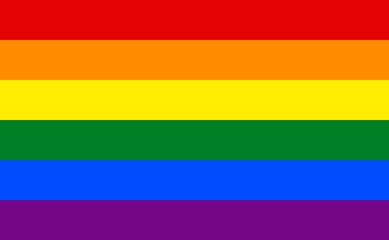 The gay pride flag.