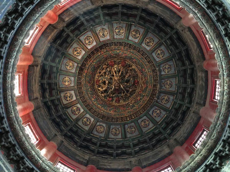 A ceiling in a building in the Forbidden City.