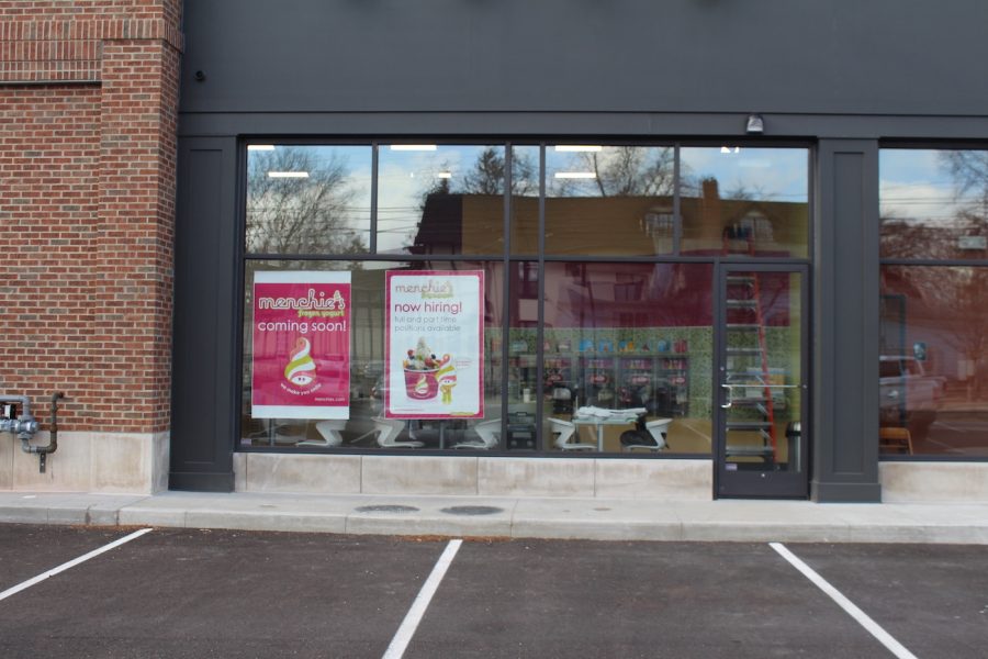Menchies will open in late March or early April, and it will be self-serve frozen yogurt.