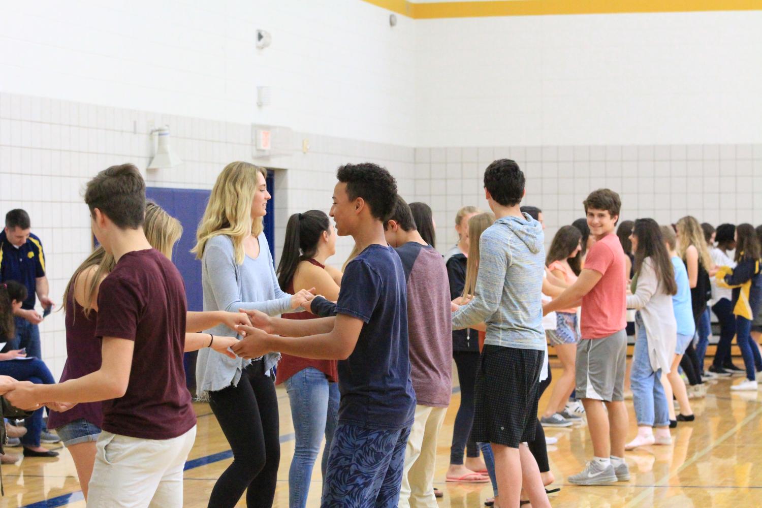 The Spanish program at South held their fourth annual salsa dancing lessons on May 19 in South’s Boll Center. 