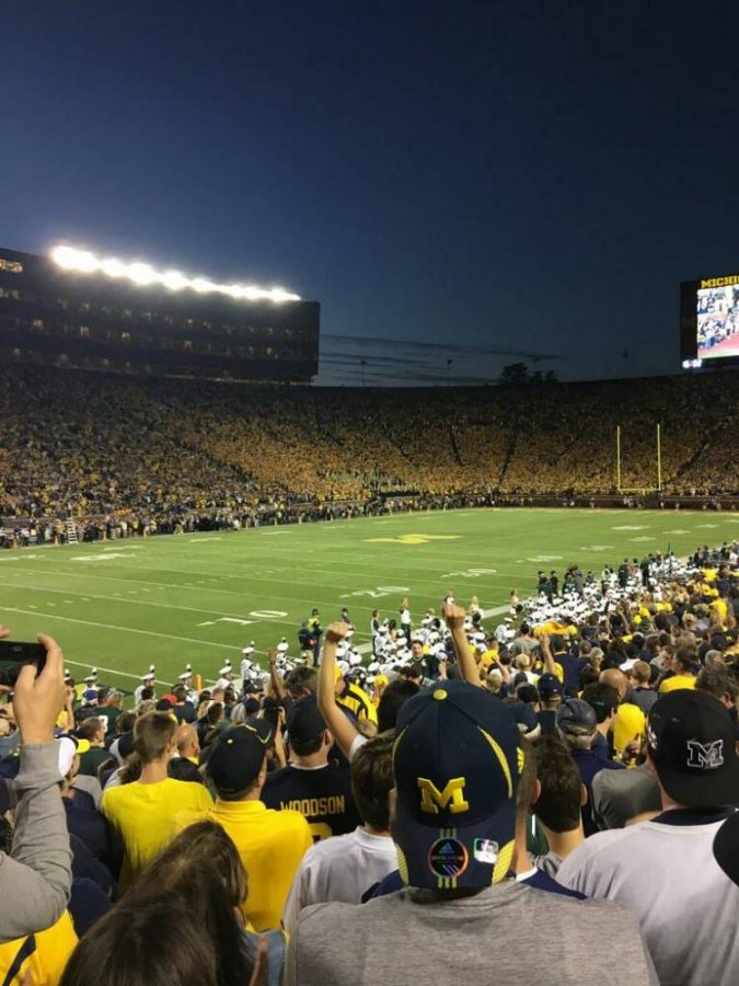 Michigan+played+Michigan+State+at+the+Big+House+on+October+7.+The+Spartans+triumphed+14-10.