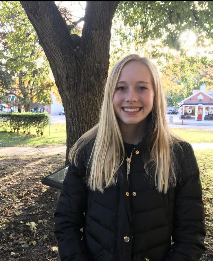 Olivia Stricker 20 enjoys the spirit of giving. She dedicates large amounts of her time in the winter to serving her community and those in need. 