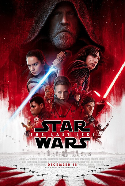 Star Wars: The Last Jedi was released on December 15, 2017. Photo courtesy of IMDB.