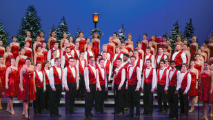 The choir performs during the Sounds of the Season concert Dec. 8, 2018. Photo by Ella Diepen 18.