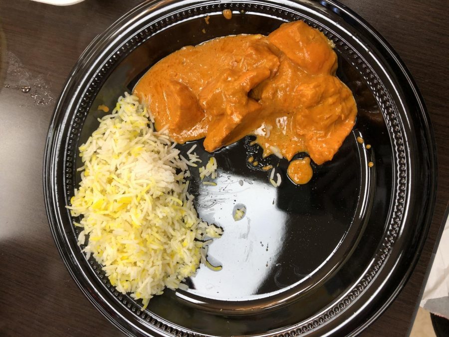 The butter chicken from Noor Jahan, a good affordable meal.