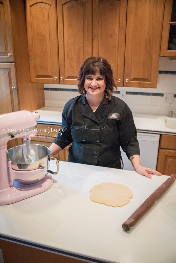 Kara Shall, owner of local Hen and Chick Cakes and Food Network star has been hosting online baking classes, along with delivering contact-free cookie kits. Photo courtesy of Kara Shall.