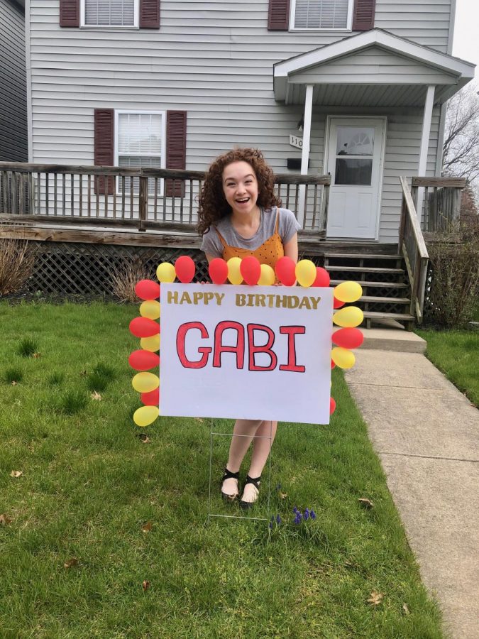 Celebrating birthdays in quarantine is difficult, but students have come up with ways such as signs and drive-by parades to celebrate them safely. 