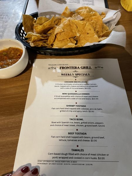 COME IN: Walking into the restaurant, you are served with a basket of chips and salsa while looking over their delicious menu. 