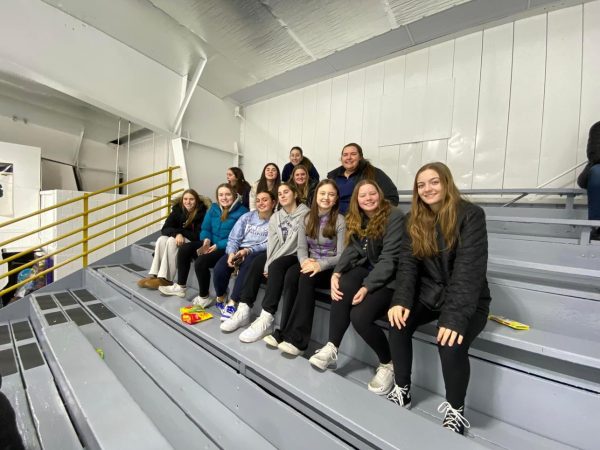  Softball program showing up to support the girls hockey team facing their biggest rival, Liggett.