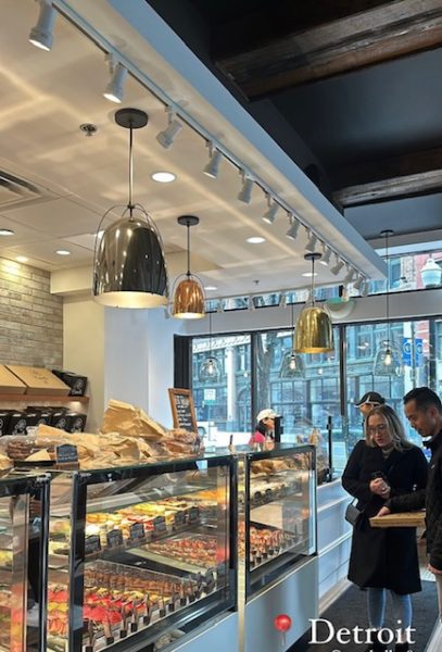 The walls lined with delicious handmade treats from pastries to sandwiches as the aroma fills the air with a sweet smell.
