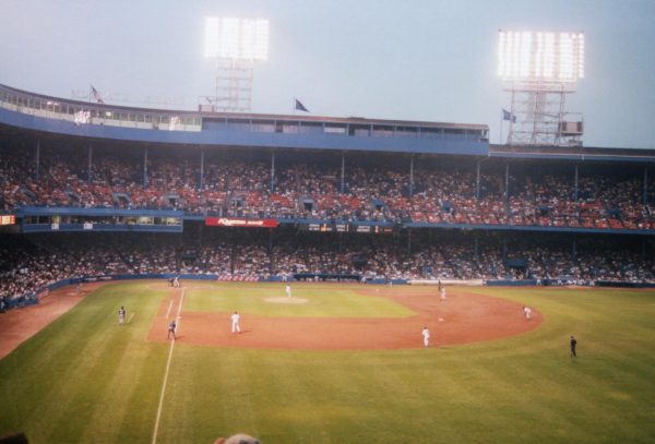 Old Tigers stadium during the 1985 opening day, coming off a World Series championship, game against the Cleveland Indians.