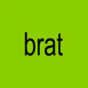 Charli xcx's sixth studio album, BRAT. This album's cover fits her theme of a solid backround cover with one simple word. (Spotify) 