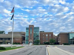 Grosse Pointe North High School, where Grosse Pointe School's District Administration is housed. 