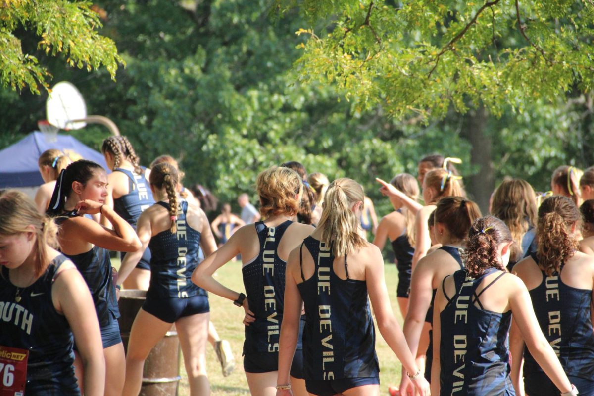 The Girls Cross Country Team heads to the starting line hoping for a good race. Though the race did not go as planned, the team pulled off a 7-0 win over all other teams in the MAC White. South’s top runner was Sarah Koval ’25, finishing in first with an overall time of 20:59. 

