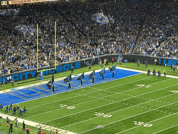 The Detroit Lions debuted their new blackout uniforms this season.