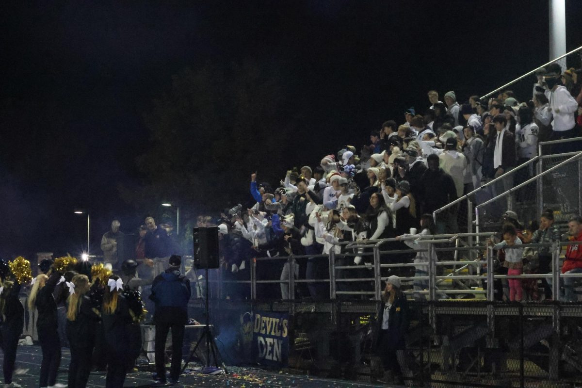  The student section of the November 3, 2024 football game. This game against Roseville was the last of the year.
