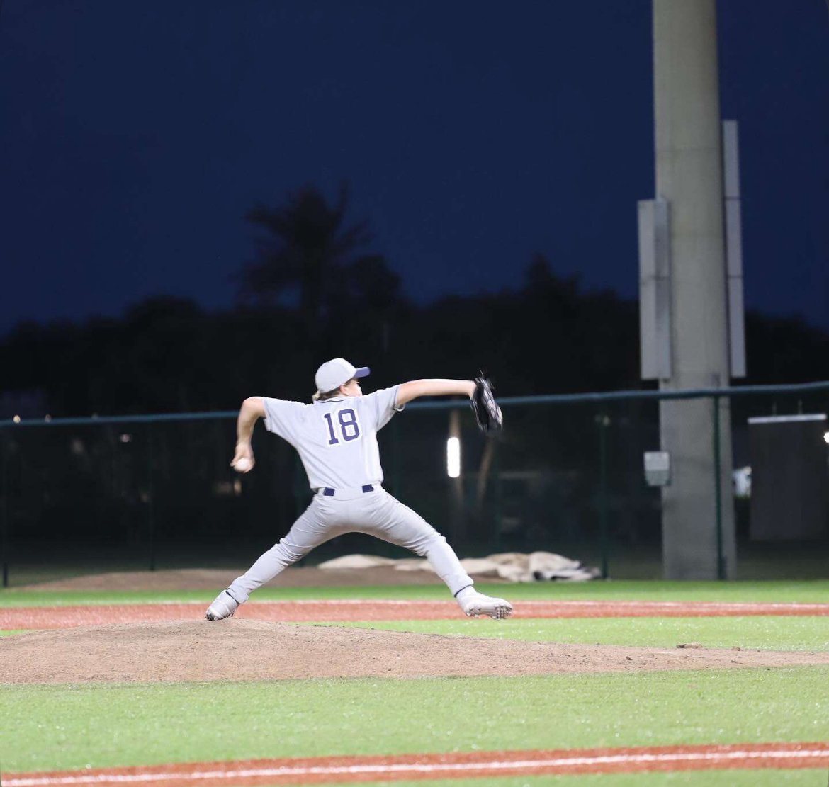 Jack Danielewicz ‘26 plays pitcher for South and believes preparing earlier for baseball season might lead to greater success (Photo courtesy of Jack Danielewicz).