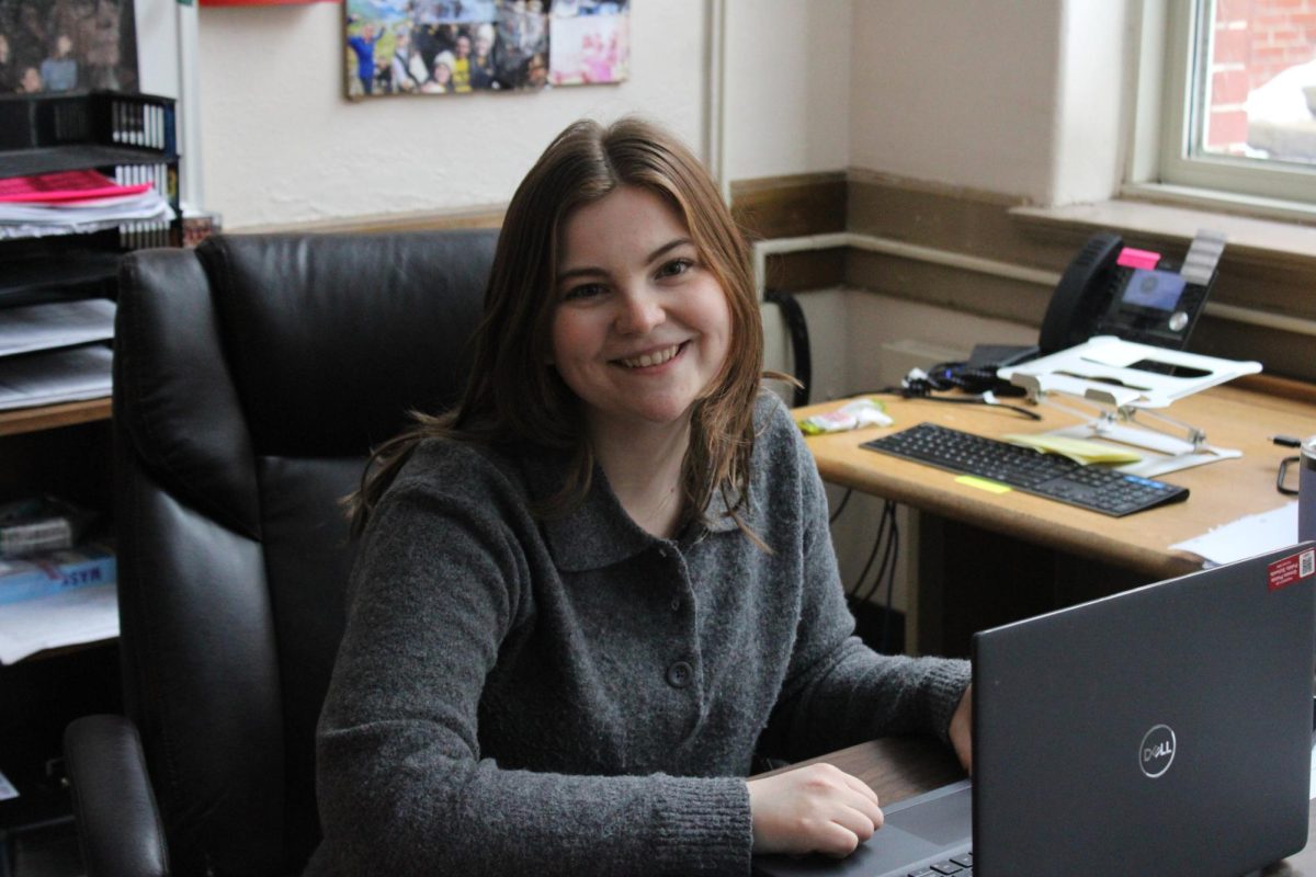 Tex Profitt settled into her new spot as a full time English teacher, replacing Katie Parent.