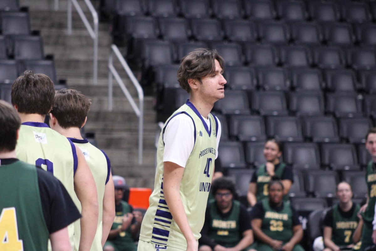 Marcel Grzelak ’26 gets ready to play.