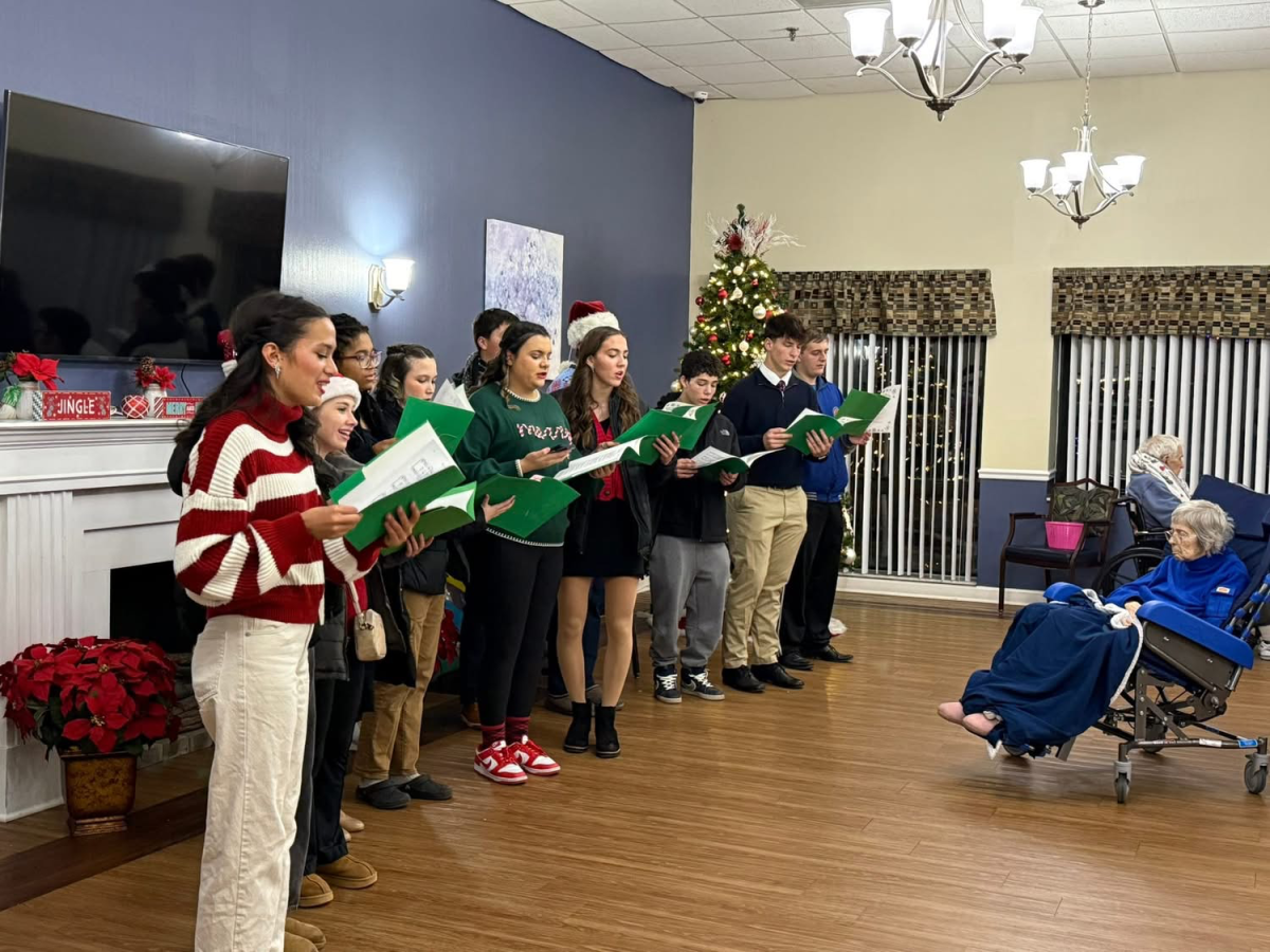 South Carolers at Beechwood Manor Assisted Living Center in Saint Clair Shores. Photo courtesy of Rebecca White.