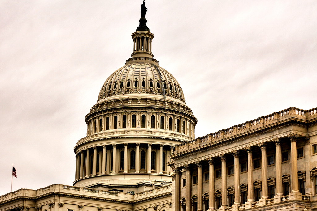 Outside view of the United States Capitol, where the House of Representatives voted to send the revised funding package to President Donald Trump. 