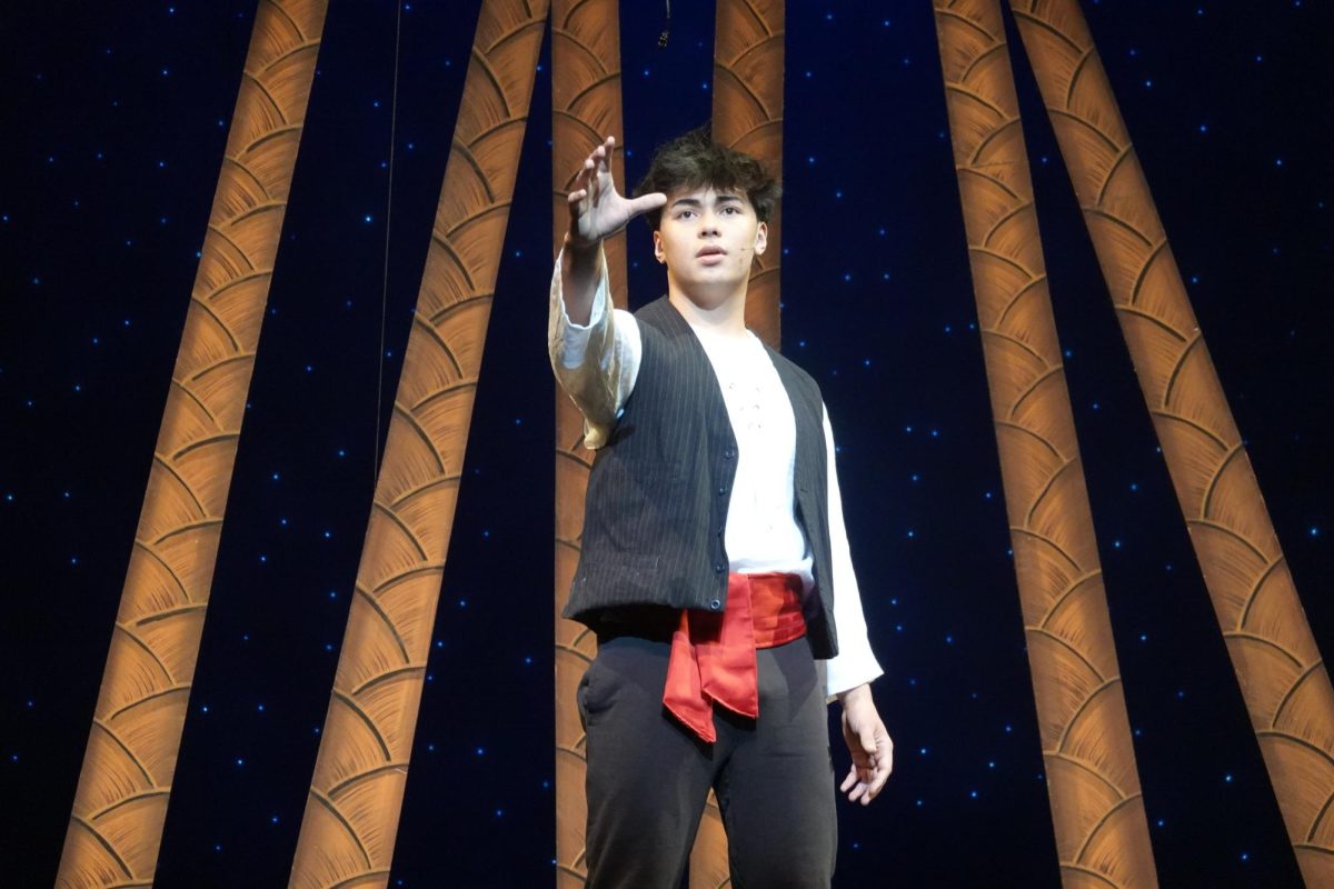 Sage Suson ’26 stands center stage as he plays Prince Eric in “The Little Mermaid” for South’s 2025 spring musical. Performing in this musical played a large role in jump-starting Suson’s return to his passion for music, and he will return to the stage this Photo Courtesy of Siobhan McGlone '25.
