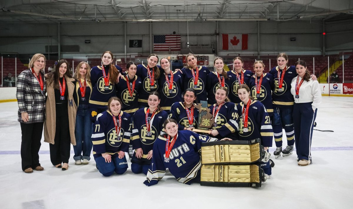 South girls' hockey gathers together for one last team photo. Photo courtesy of Leon Halip.