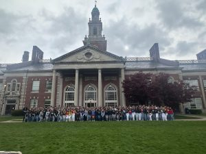 Class of 2026 gathers infront of South on their decision day as college decisions are all in. Photo courtesy of: Jen Kendall